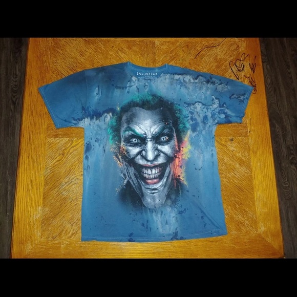 Injustice gods among us joker face shirt men’s L - Picture 1 of 6